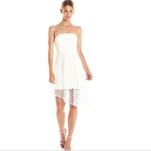 KEEPSAKE Label Midnight Hour Strapless Lace F&F Dress